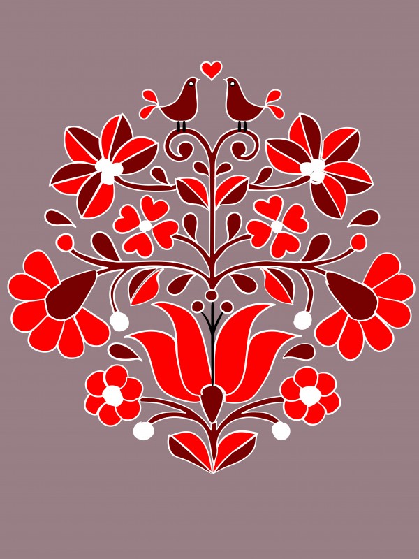 hungarian bird pattern by Chino20